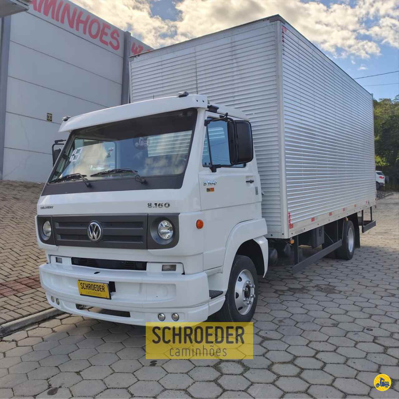 CAMINHAO VOLKSWAGEN VW 8160 Baú Furgão 3/4 4x2 Schroeder Caminhões ITUPORANGA SANTA CATARINA SC